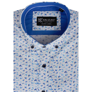 KAM BLUE BIRDS S/S SHIRT 