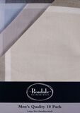 ROSDALE QUALITY 10 PK HANDKERCHIEFS-new arrivals-BIGGUY.COM.AU