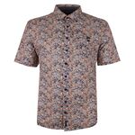 CASA MODA PETAL FLORAL S/S SHIRT-shirts casual & business-BIGGUY.COM.AU