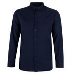 RAGING BULL PLAIN LINEN BLEND L/S SHIRT-shirts casual & business-BIGGUY.COM.AU