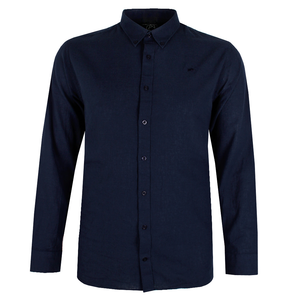 RAGING BULL PLAIN LINEN BLEND L/S SHIRT