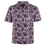 RAGING BULL PINK & NAVY FERN S/S SHIRT-shirts casual & business-BIGGUY.COM.AU