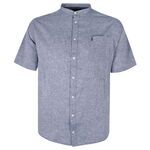 NORTH 56° MANDERIN LINEN BLEND S/S SHIRT-new arrivals-BIGGUY.COM.AU