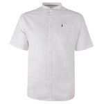 NORTH 56° MANDERIN LINEN BLEND S/S SHIRT-new arrivals-BIGGUY.COM.AU