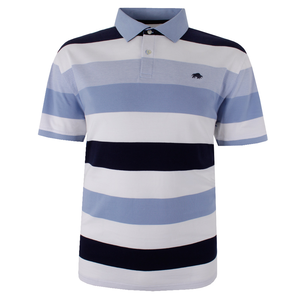 RAGING BULL BIRDSEYE STRIPE POLO