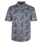 BACKBAY VIBRANT LEAF S/S SHIRT-new arrivals-BIGGUY.COM.AU