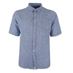 BACKBAY BAR STRIPE LINEN S/S SHIRT-new arrivals-BIGGUY.COM.AU