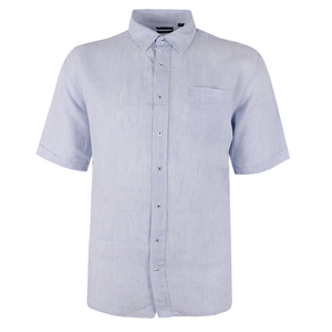 BACKBAY PINSTRIPE LINEN S/S SHIRT