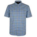 PERRONE 294 CHECK LINEN BLEND S/S SHIRT-new arrivals-BIGGUY.COM.AU