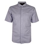 PERRONE GINGHAM HOUNDSTOOTH MIX  S/S SHIRT -new arrivals-BIGGUY.COM.AU