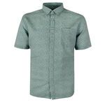 GAZMAN GREEN LEAF S/S SHIRT-new arrivals-BIGGUY.COM.AU